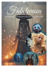 Fabelwesen (Wandkalender 2025 DIN A2 hoch), CALVENDO Monatskalender