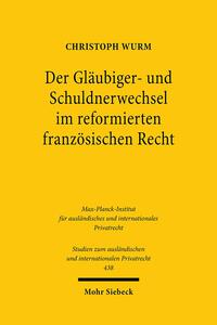 Vorderes Coverbild Der Gläubiger- und Schuldnerwechsel im reformierten französischen Recht