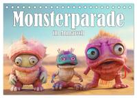Monsterparade im Anmarsch (Tischkalender 2026 DIN A5 quer), CALVENDO Monatskalender