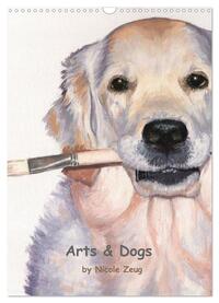 Vorderes Coverbild Arts & Dogs (Wandkalender 2025 DIN A3 hoch), CALVENDO Monatskalender