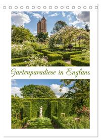 Gartenparadiese in England (Tischkalender 2026 DIN A5 hoch), CALVENDO Monatskalender