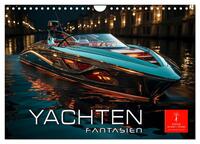 Vorderes Coverbild Yachten Fantasien (Wandkalender 2025 DIN A4 quer), CALVENDO Monatskalender