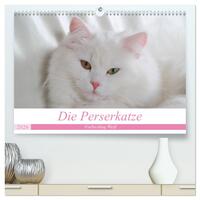 Vorderes Coverbild Die Perserkatze - Farbschlag Weiß (hochwertiger Premium Wandkalender 2026 DIN A2 quer), Kunstdruck in Hochglanz