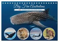 Big Five Australiens Buckelwal, Walhai, Orca, Quokka,Känguru (Tischkalender 2025 DIN A5 quer), CALVENDO Monatskalender