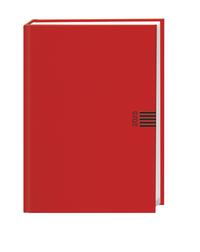 Vorderes Coverbild Tages-Cheftimer A5, rot 2025