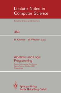 Algebraic and Logic Programming