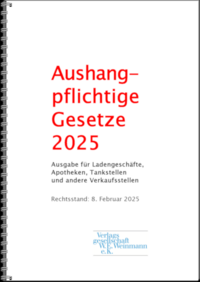 Aushangpflichtige Gesetze 2025
