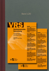 Verkehrsrechts-Sammlung (VRS). Entscheidungen aus allen Gebieten des Verkehrsrechts / Verkehrsrechts-Sammlung (VRS) Band 120
