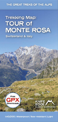 Tour of Monte Rosa Trekking Map