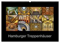 Hamburger Treppenhäuser (Wandkalender 2025 DIN A2 quer), CALVENDO Monatskalender