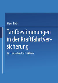 Vorderes Coverbild Tarifbestimmungen in der Kraftfahrtversicherung
