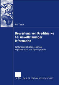 Vorderes Coverbild Bewertung von Kreditrisiko bei unvollständiger Information