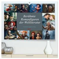 Berühmte Romanfiguren der Weltliteratur (hochwertiger Premium Wandkalender 2025 DIN A2 quer), Kunstdruck in Hochglanz