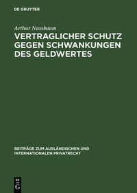Vertraglicher Schutz gegen Schwankungen des Geldwertes