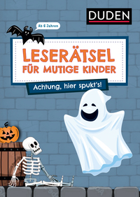 Vorderes Coverbild Leserätsel für mutige Kinder - Achtung, hier spukt's! - ab 6 Jahren