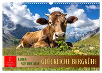 Glückliche Bergkühe - Leben auf der Alm (Wandkalender 2026 DIN A3 quer), CALVENDO Monatskalender