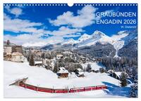 Graubünden Engadin 2026 (Wandkalender 2026 DIN A3 quer), CALVENDO Monatskalender