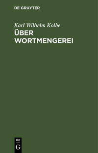 Vorderes Coverbild Über Wortmengerei