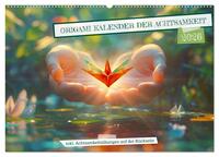 Origami Kalender der Achtsamkeit - Achtsamkeitskalender (Wandkalender 2026 DIN A2 quer), CALVENDO Monatskalender