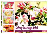 Saftig-knackige Äpfel und köstliche Süßspeisen (Wandkalender 2025 DIN A2 quer), CALVENDO Monatskalender
