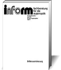 Vorderes Coverbild Brillenzentrierung; Eine Beratungsfibel für den Augenoptiker