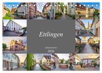 Ettlingen Impressionen (Tischkalender 2026 DIN A5 quer), CALVENDO Monatskalender