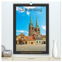 Quedlinburg - Königspfalz & Mitglied der Hanse (hochwertiger Premium Wandkalender 2025 DIN A2 hoch), Kunstdruck in Hochglanz