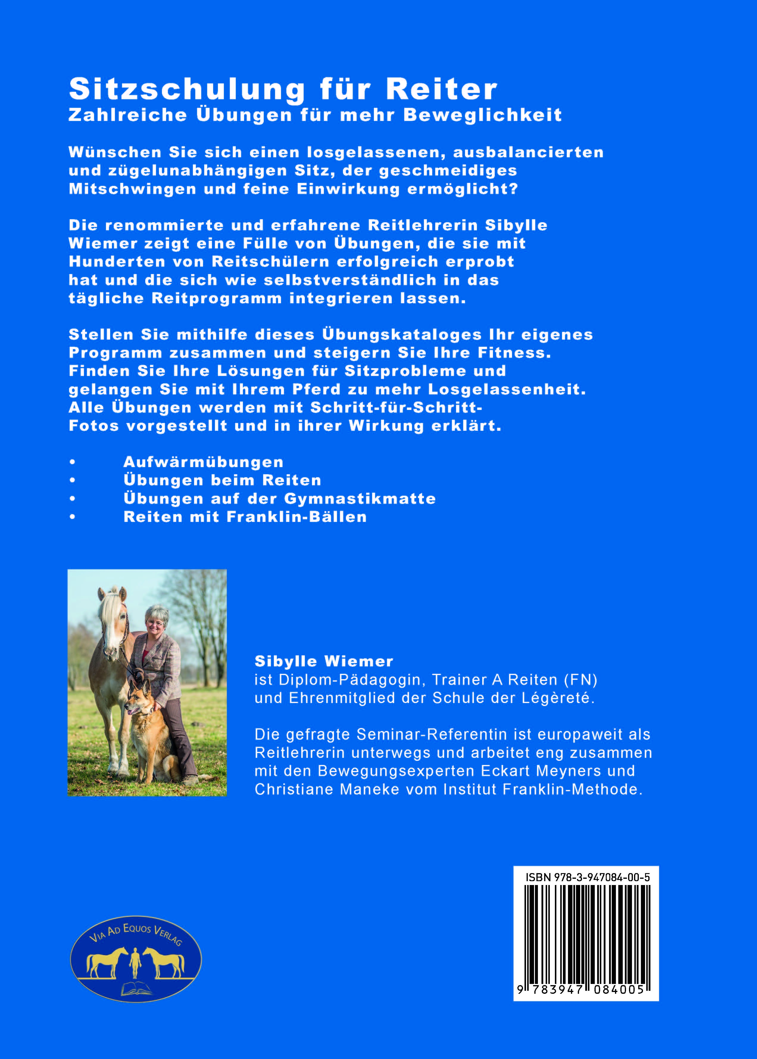 Rückseitencover Sitzschulung für Reiter