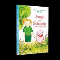 Junge und Schwein- cool und wild