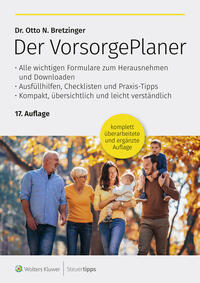 Vorderes Coverbild Der VorsorgePlaner