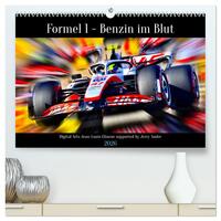 Formel 1 - Benzin im Blut (hochwertiger Premium Wandkalender 2026 DIN A2 quer), Kunstdruck in Hochglanz