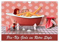 Pin-Up Girls im Retro Style by Mausopardia (Wandkalender 2025 DIN A4 quer), CALVENDO Monatskalender