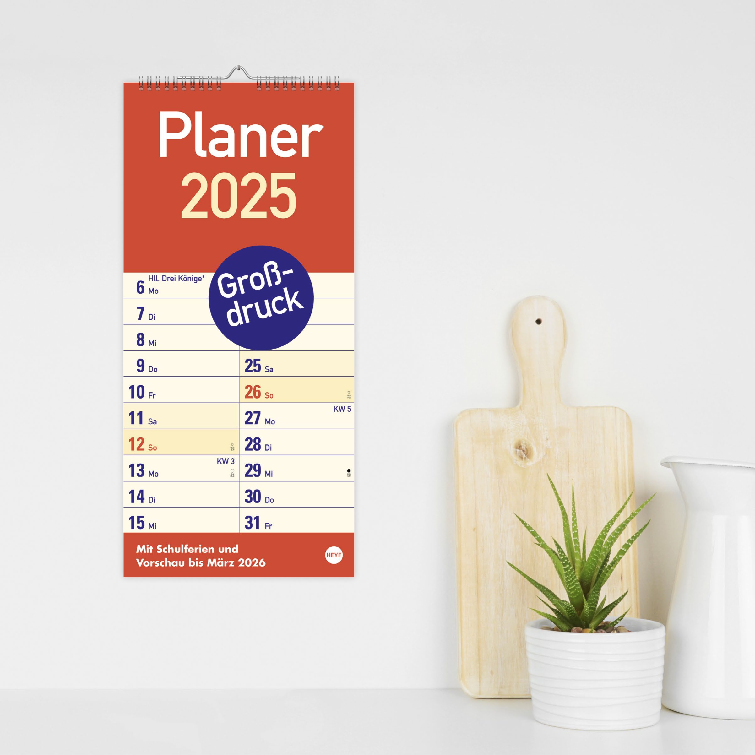 Großdruck Planer 2025