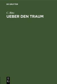Vorderes Coverbild Ueber den Traum
