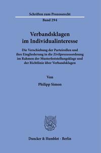 Verbandsklagen im Individualinteresse.