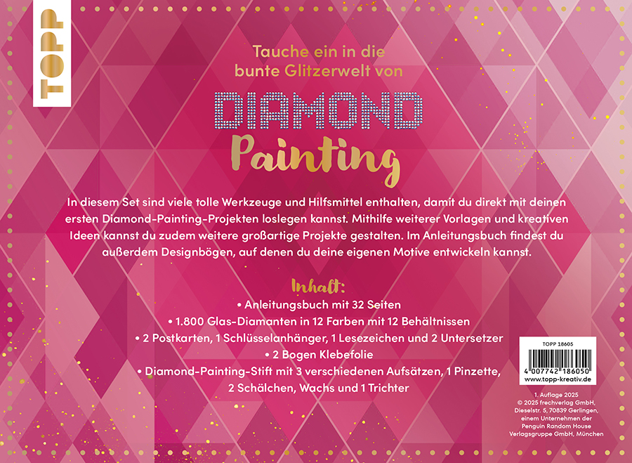 Beispielinhalt (Bild) Die wunderbare Kreativbox Diamond Painting