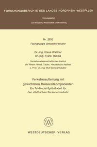 Verkehrsaufteilung mit gewichteten Reisezeitkomponenten