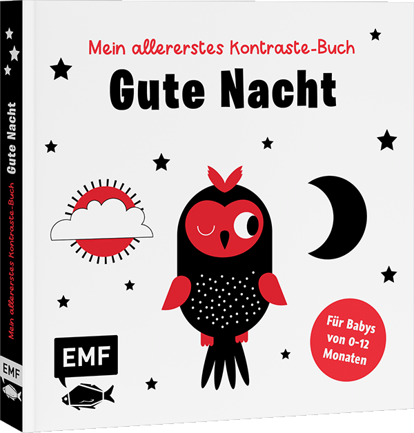 Mein allererstes Kontraste-Buch: Gute Nacht – für Babys von 0–12 Monaten