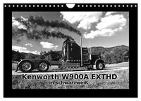 Vorderes Coverbild Kenworth W900A EXTHD - in schwarzweiß (Wandkalender 2025 DIN A4 quer), CALVENDO Monatskalender