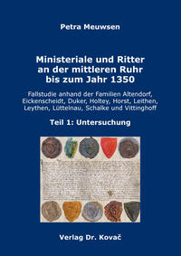 Ministeriale und Ritter an der mittleren Ruhr bis zum Jahr 1350