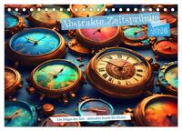 Abstrakte Zeitsprünge (Tischkalender 2026 DIN A5 quer), CALVENDO Monatskalender