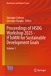 Proceedings of I4SDG Workshop 2025 - IFToMM for Sustainable Development Goals