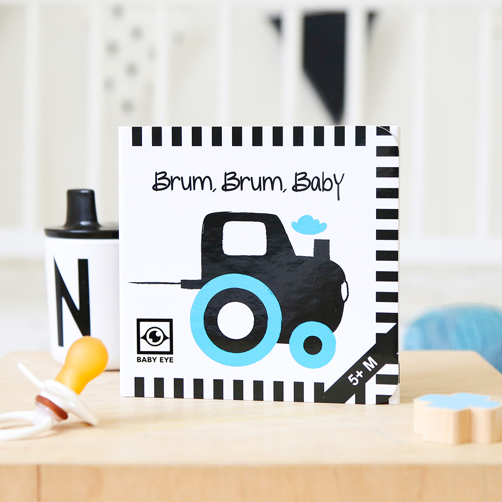 Brum, Brum, Baby: Kontrastreiches Faltbuch für Babys · Kontrastbuch angepasst an Babyaugen · Schwarz Weiß Primärfarben Buch für Neugeborene · Mein erstes Bilderbuch · Montessori Buch