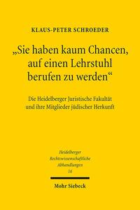 "Sie haben kaum Chancen, auf einen Lehrstuhl berufen zu werden"