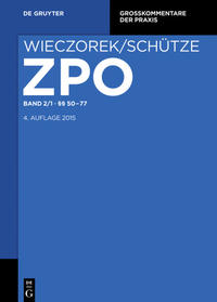 Zivilprozessordnung und Nebengesetze / §§ 50-77