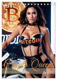 Crypto Queens: Schönheit der Digitalen Revolution (Tischkalender 2025 DIN A5 hoch), CALVENDO Monatskalender