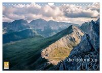 die dolomiten (Wandkalender 2026 DIN A4 quer), CALVENDO Monatskalender