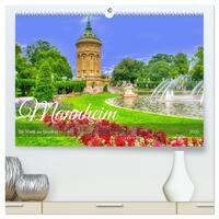 Mannheim - Die Stadt im Quadrat (hochwertiger Premium Wandkalender 2026 DIN A2 quer), Kunstdruck in Hochglanz