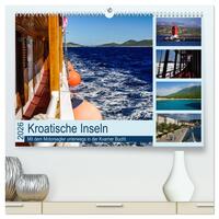Kroatische Inseln - Mit dem Motorsegler unterwegs in der Kvarner Bucht (hochwertiger Premium Wandkalender 2026 DIN A2 quer), Kunstdruck in Hochglanz