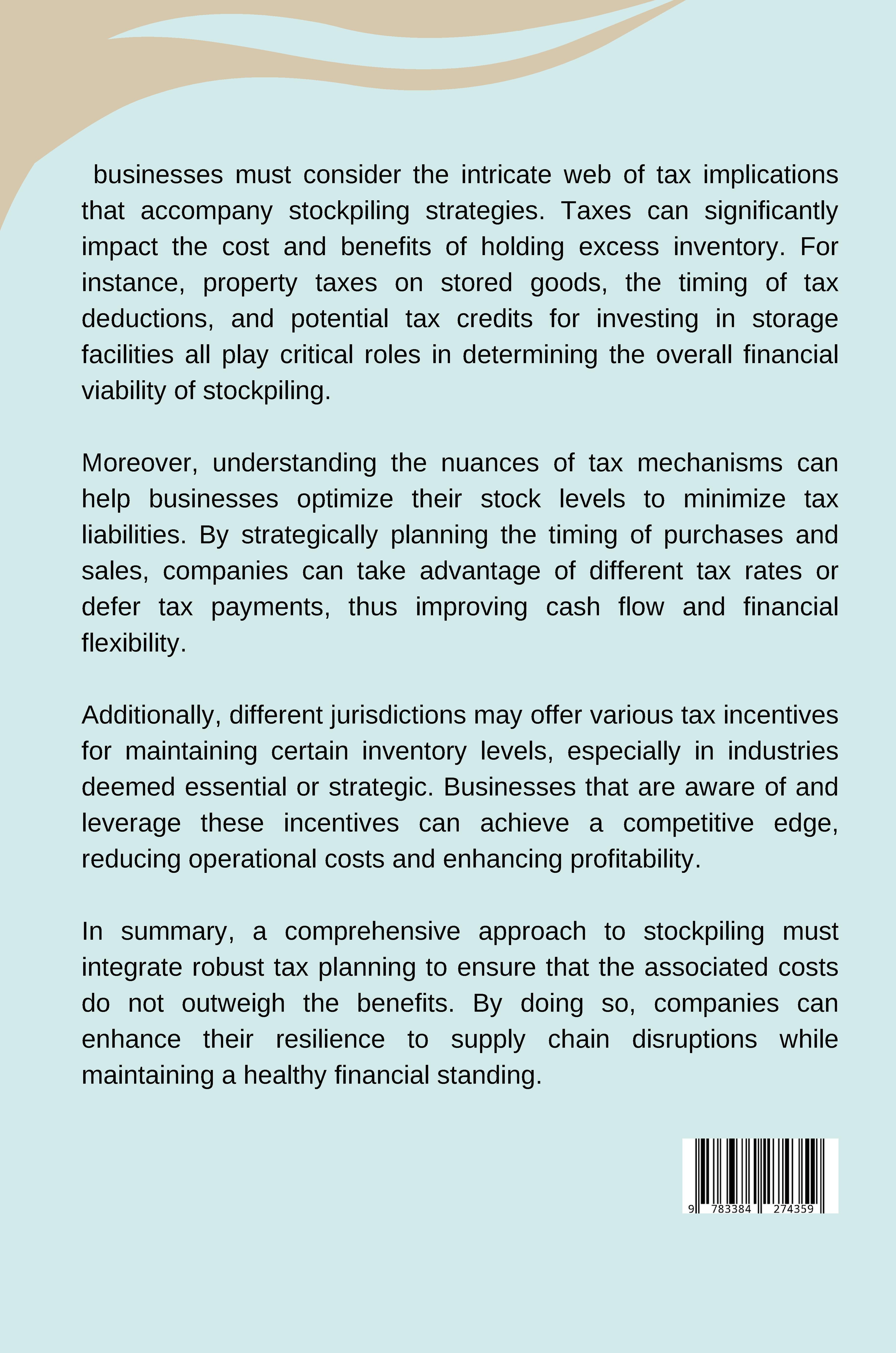 Rückseitencover Unrealistic Profits, Unreliable Results: Rethinking Stockpiling Behavior in Consumption Tax Models